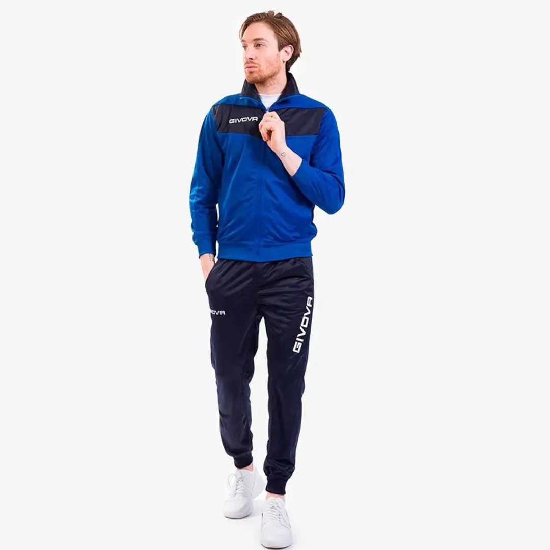 Givova Visa Trainingspak Blauw,Zwart 10-12 Years Jongens