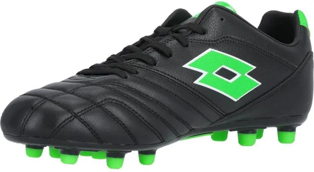 Lotto Stadio 300 III FG Voetbalschoen 41 - Zwart/ Groen - afbeelding 6 van 6