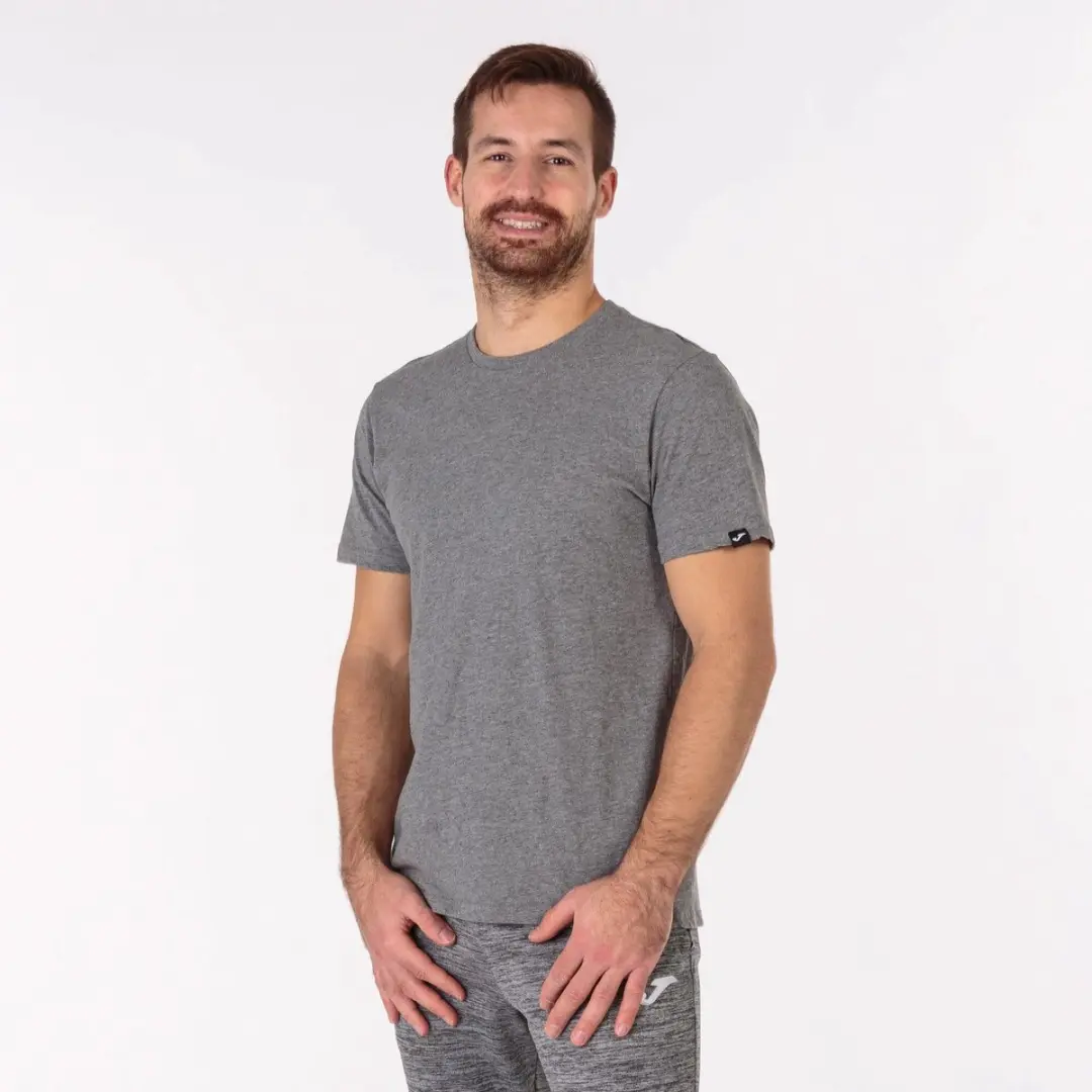 Joma T-shirt Desert Mouw Melange - Grijs - XXL - afbeelding 4 van 6