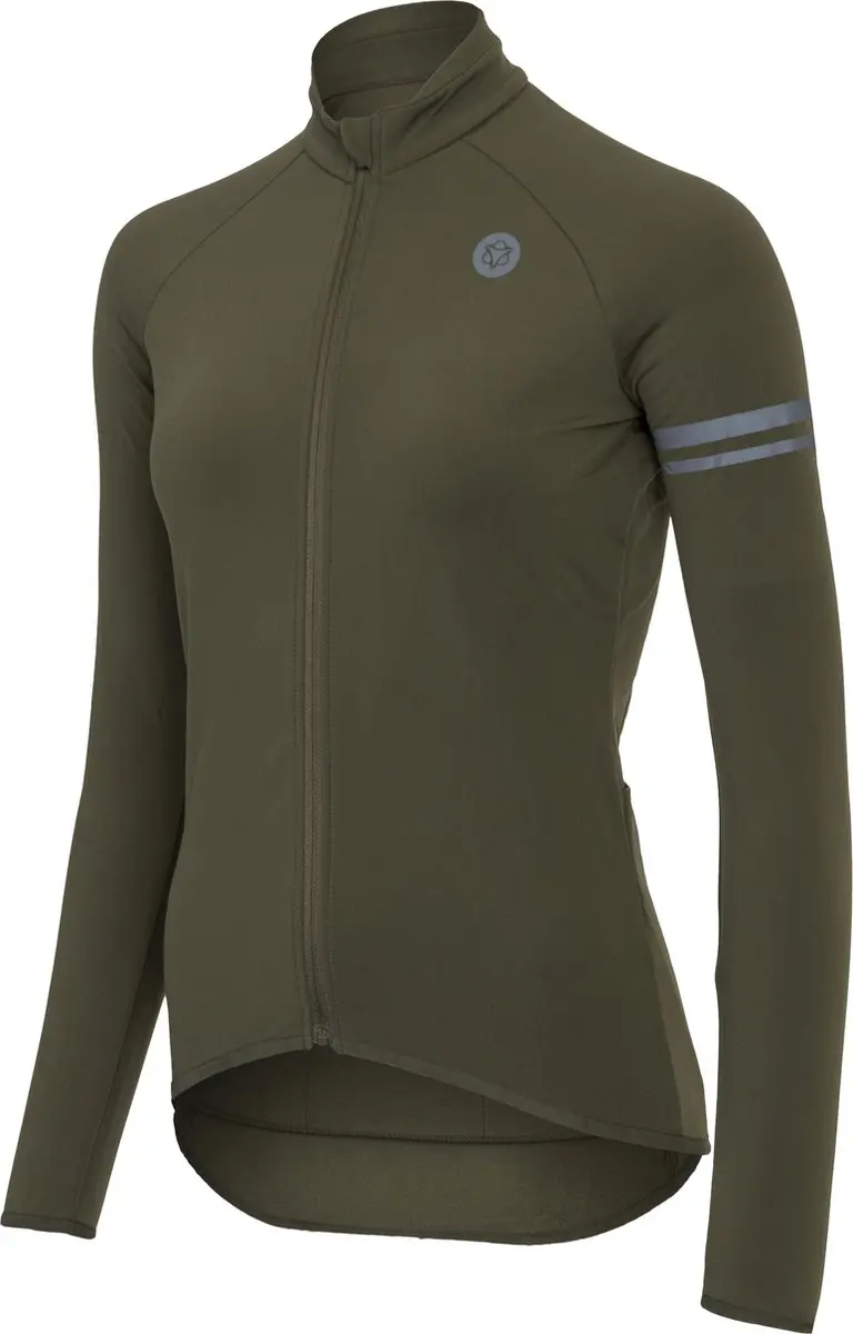 AGU Thermo Fietsshirt Essential Dames Lange Mouwen - Groen XS