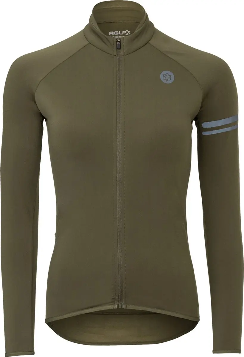 AGU Thermo Fietsshirt Essential Dames Lange Mouwen - Groen XS