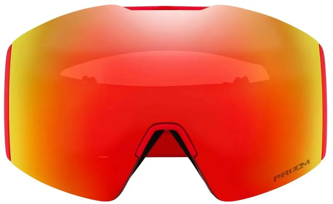 Oakley Fall Line L OO7099-65 Skibril - Matte Redline/Prizm Snow Torch Iridium - Rood - afbeelding 2 van 6