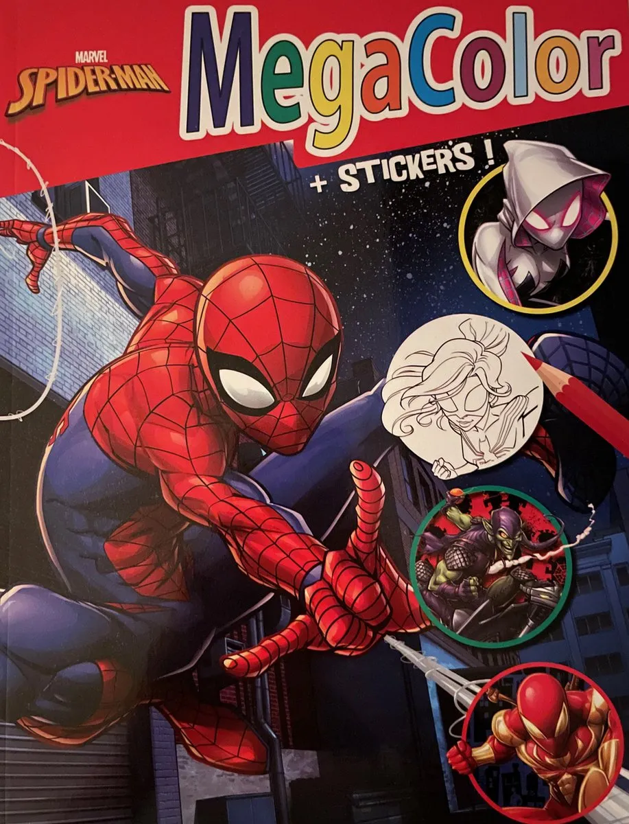 Disney Spiderman Kleurboek & Stickers