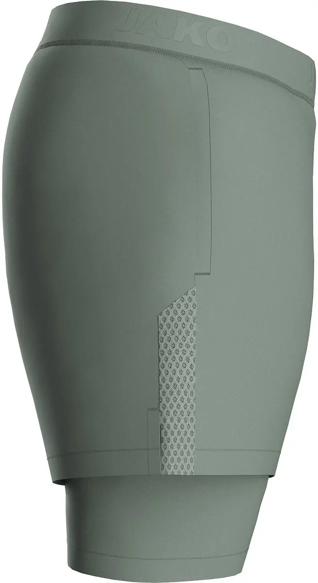 JAKO Power 2-In-1 Short Heren - Mintgroen XL