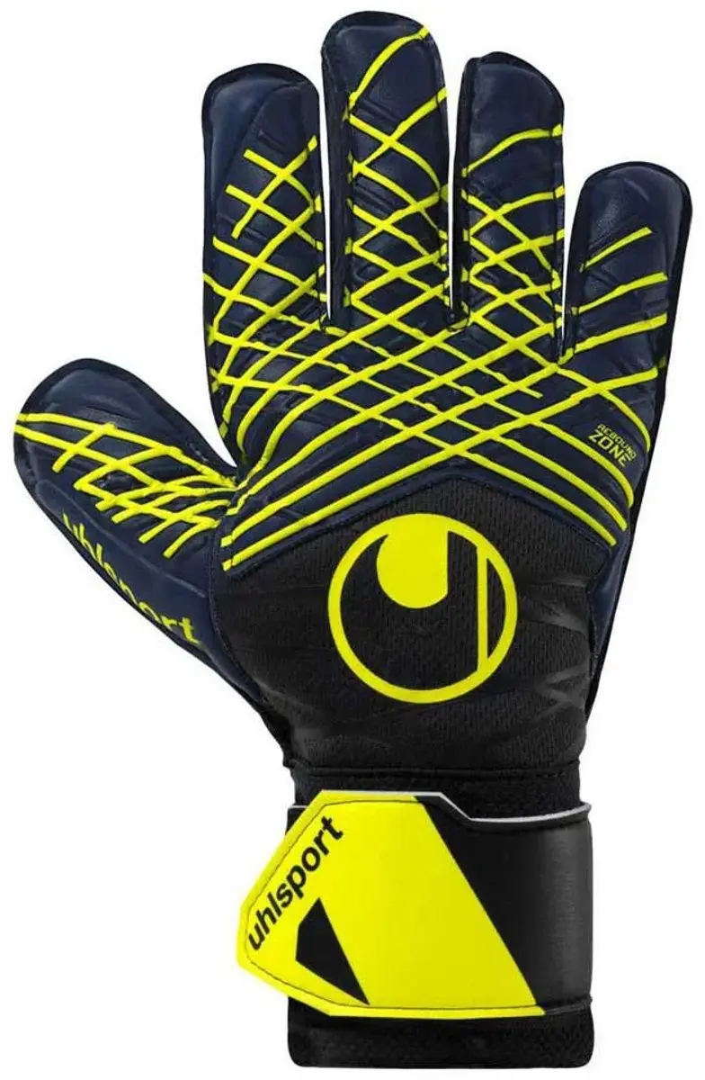 Uhlsport Prediction Soft Pro Keepershandschoenen 9.5 - Navy/White/Yellow - afbeelding 5 van 5