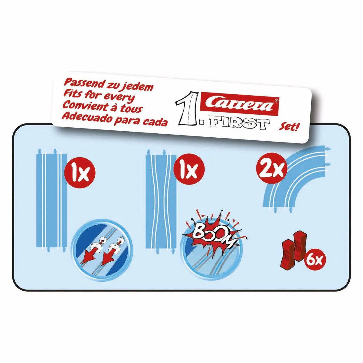 Carrera First CAR20067002 Track Pack - 5 Baandelen - Multi