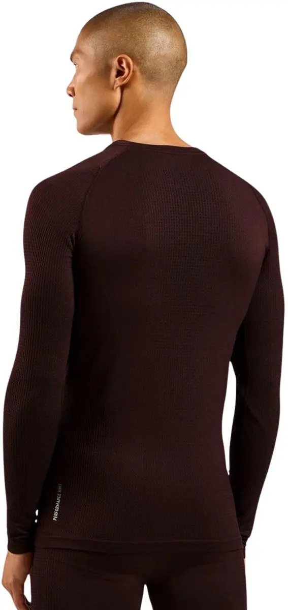ODLO Active Performance Warm Longsleeve Heren - XL - Donkerbruin - afbeelding 3 van 6