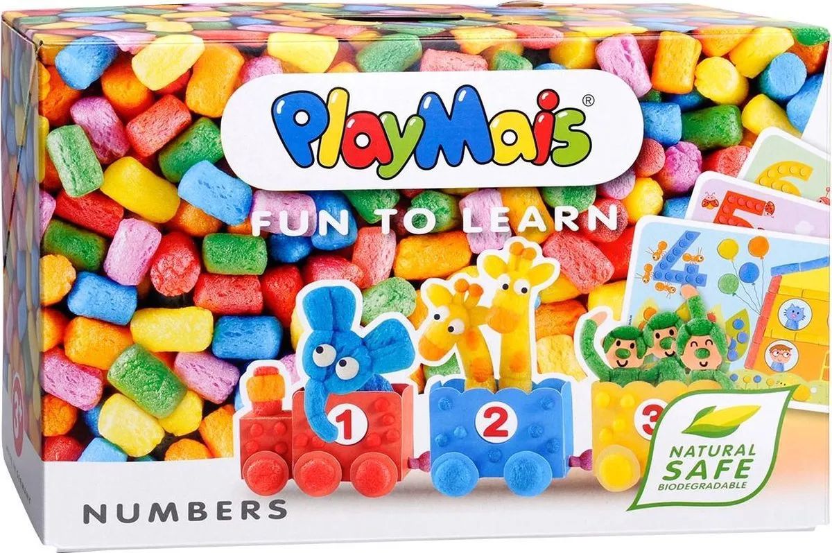 PlayMais Cijfers Fun tot Learn - 564 Stuks Multicolor