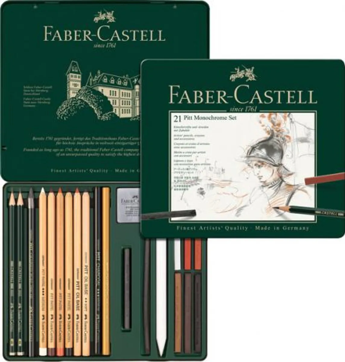 Faber-Castell Pitt Monochrome Set FC-112976 - 21-delig