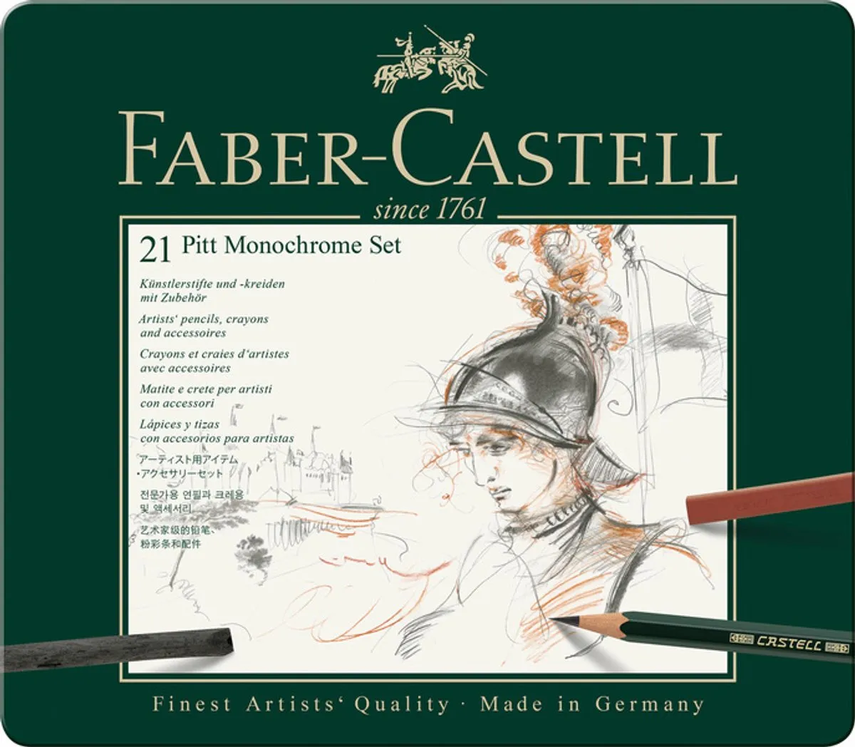 Faber-Castell Pitt Monochrome Set FC-112976 - 21-delig