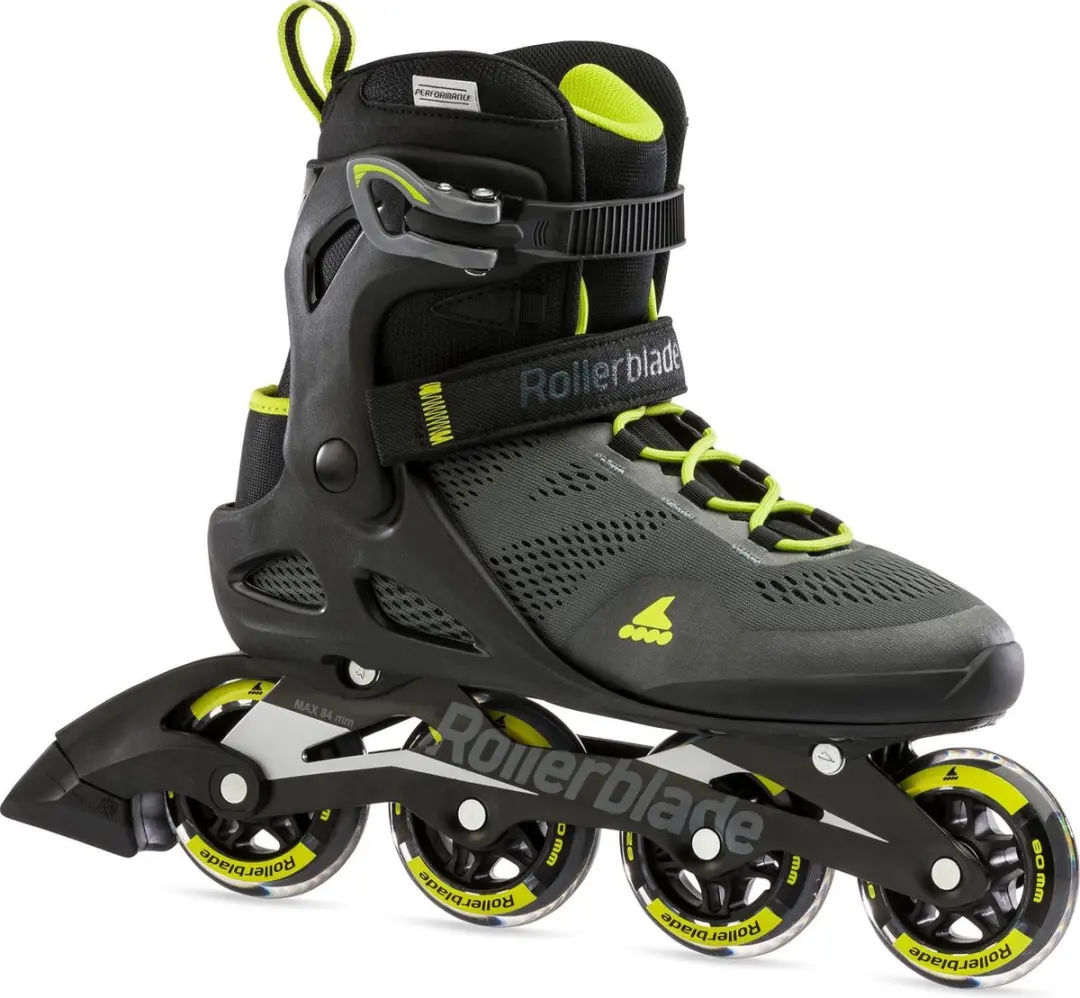 Rollerblade Macroblade 80 Heren Skates - 3.1 Inch - Zwart/Limegroen - afbeelding 6 van 6