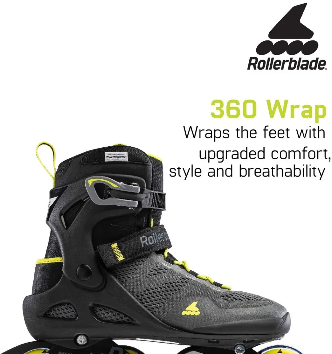 Rollerblade Macroblade 80 Heren Skates - 3.1 Inch - Zwart/Limegroen - afbeelding 2 van 6