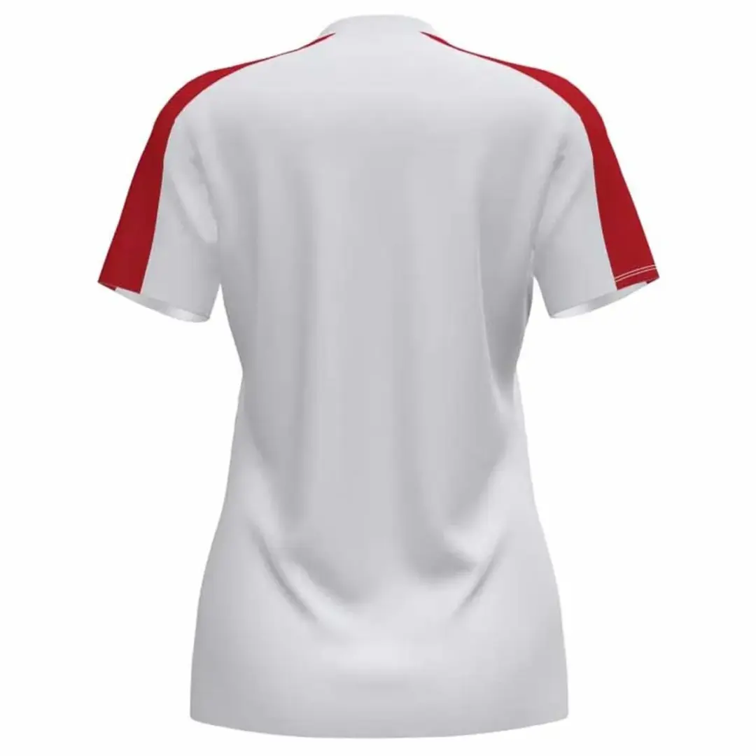 Joma Championship VI Dames Shirt Korte Mouw - L - Wit/Rood