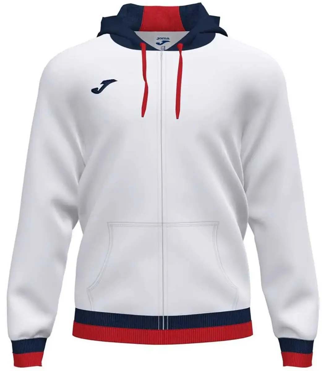 Joma Confort Ii Sweatshirt Met Rits Wit 12-14 Years Jongen