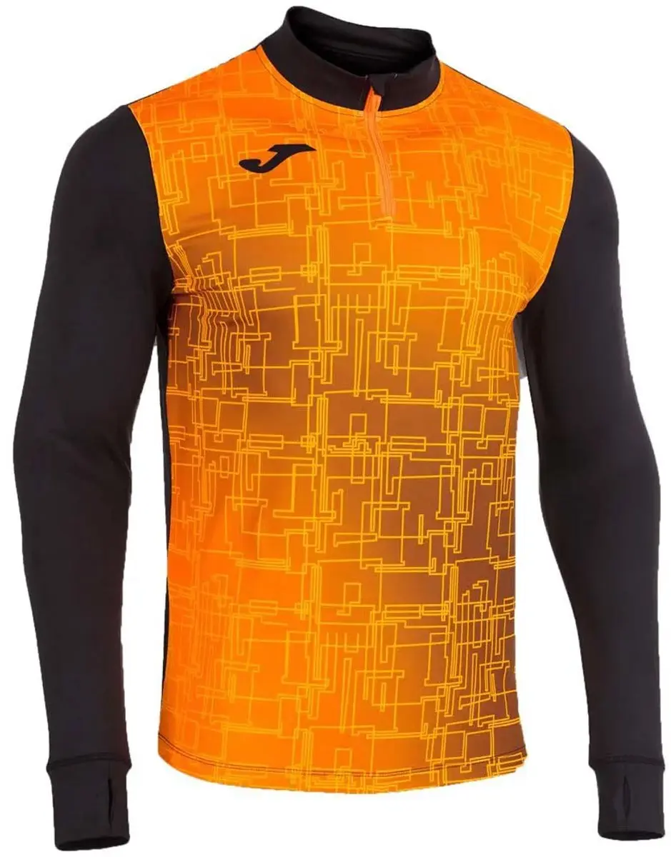 Joma Elite VIII Sweatshirt - Zwart/Orange - 11-12 jaar