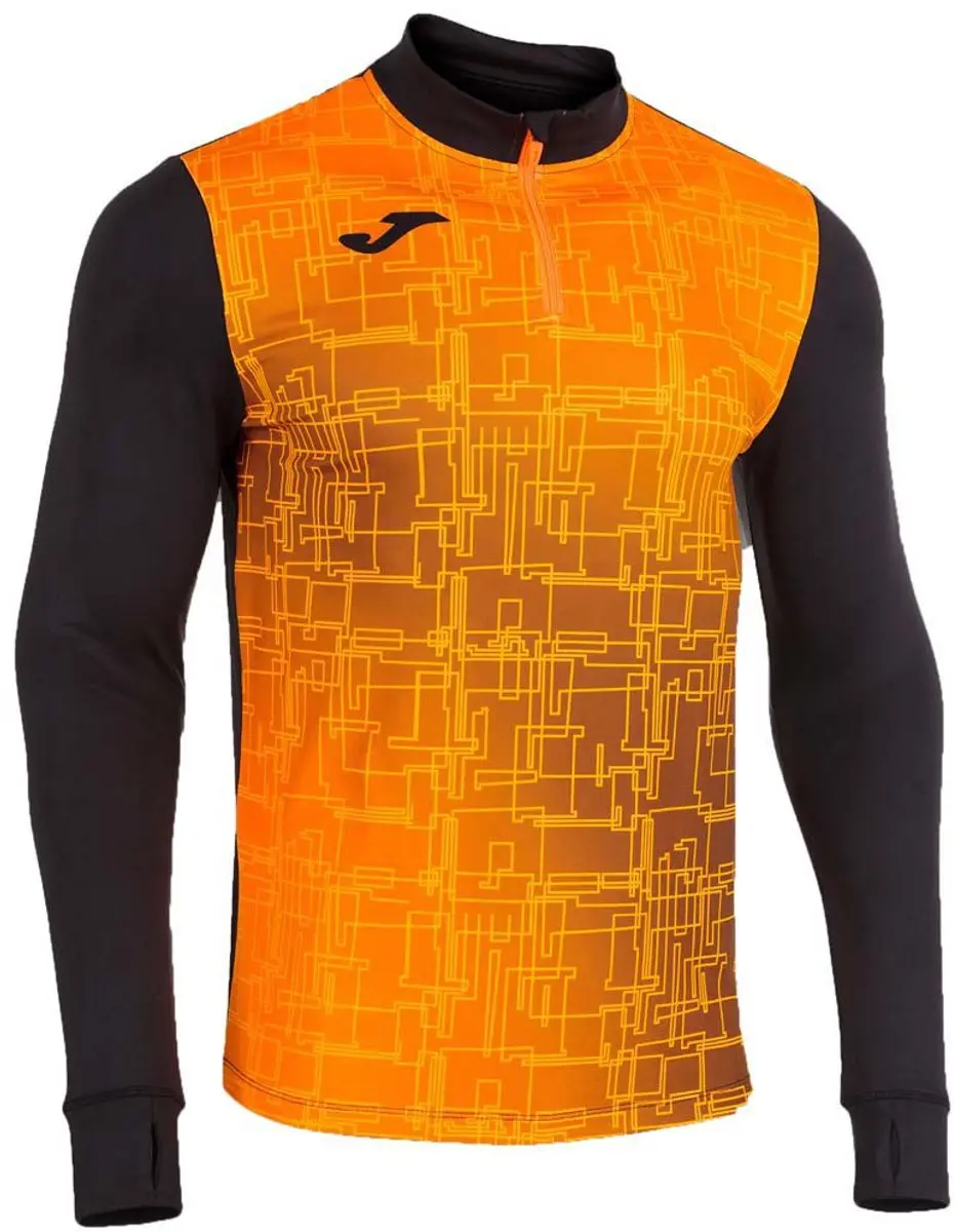 Joma Elite VIII Sweatshirt - 12-14 jaar - Zwart/Orange