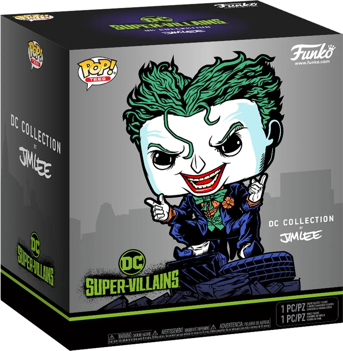 Funko Pop! DC Comics The Joker T-shirt - M - Grijs