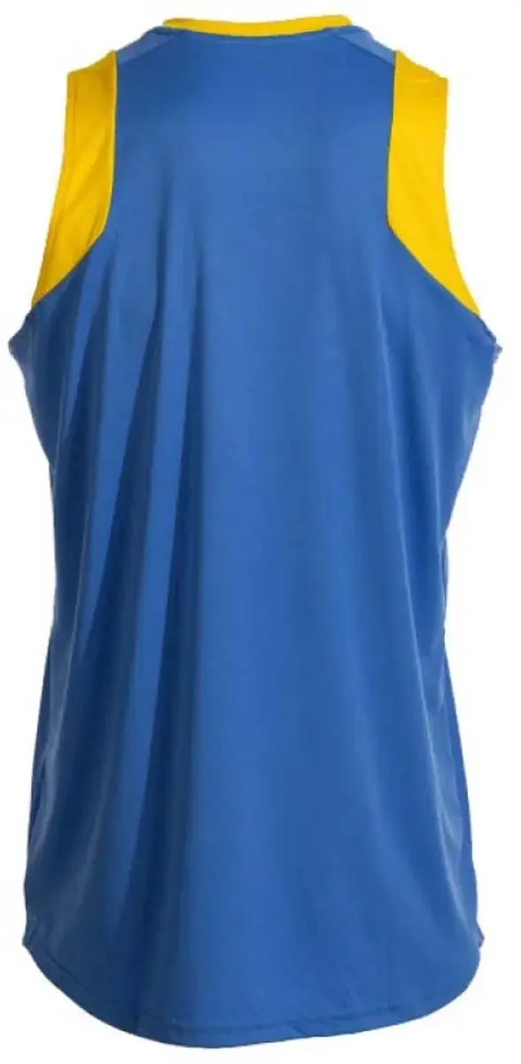 Joma Cancha Mouwloos T-shirt M - Royal/Yellow - afbeelding 3 van 5