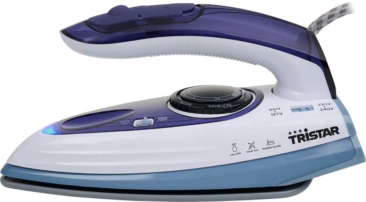 Tristar ST-8152 Reis Stoomstrijkijzer 800W - Blauw