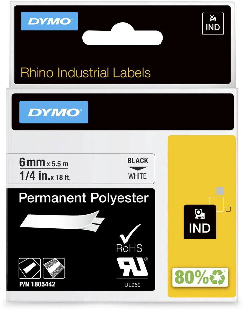 DYMO Rhino 1805442 Zelfklevende Labels