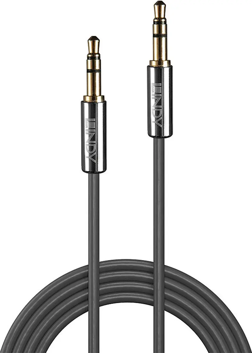 Lindy Audio Jack Kabel 3.5mm - Zwart - afbeelding 2 van 3