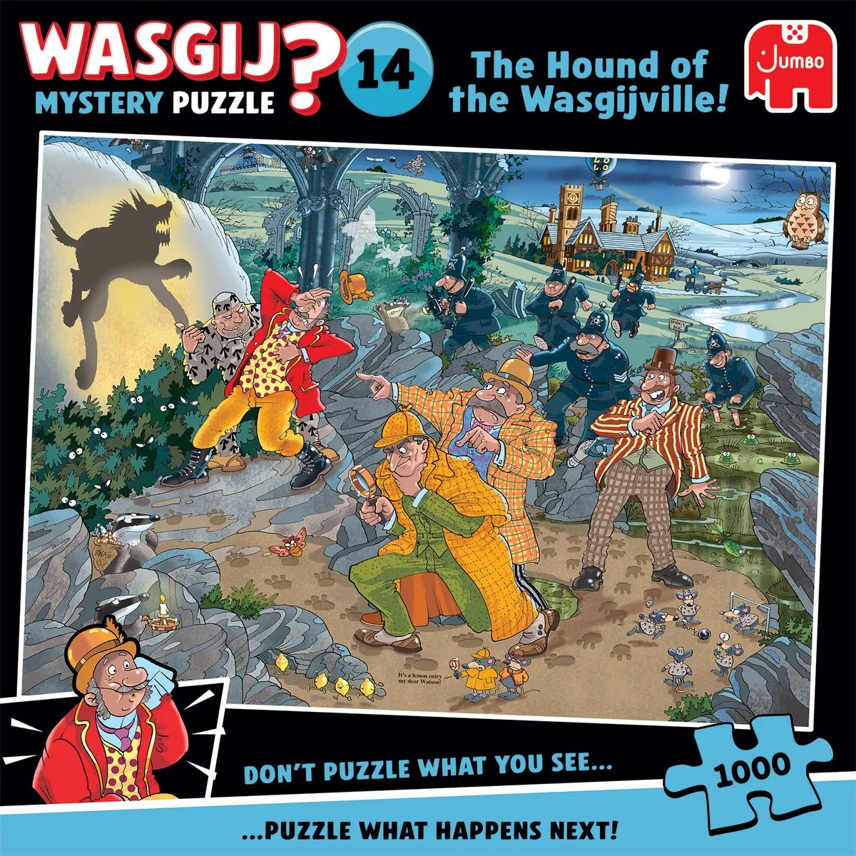 Jumbo Wasgij Mystery 14 The Hound Of The Wasgijville! Puzzel