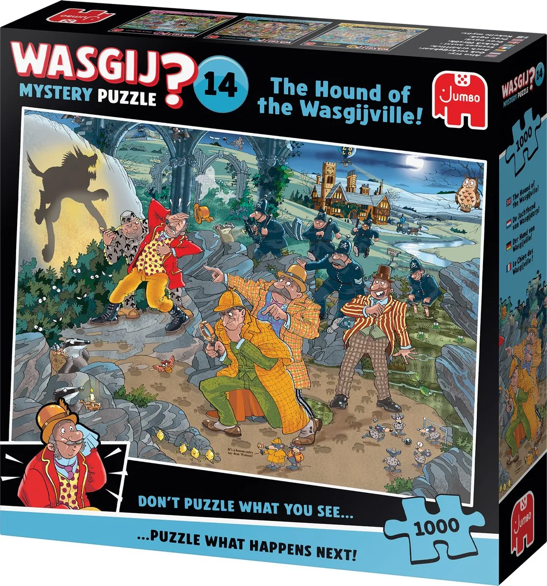 Jumbo Wasgij Mystery 14 The Hound Of The Wasgijville! Puzzel - 1000 Stukjes