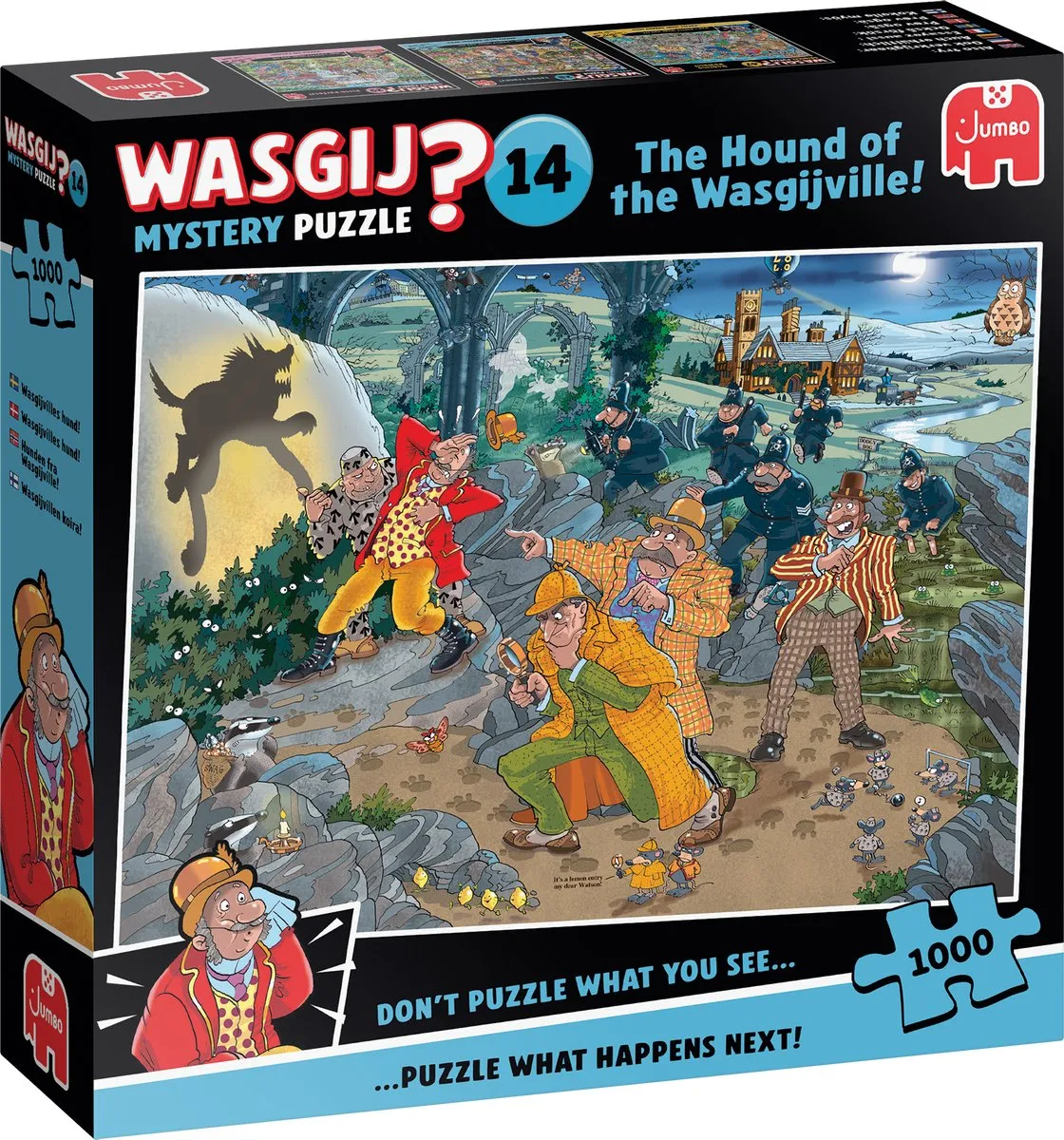 Jumbo Wasgij Mystery 14 The Hound Of The Wasgijville! Puzzel - 1000 Stukjes