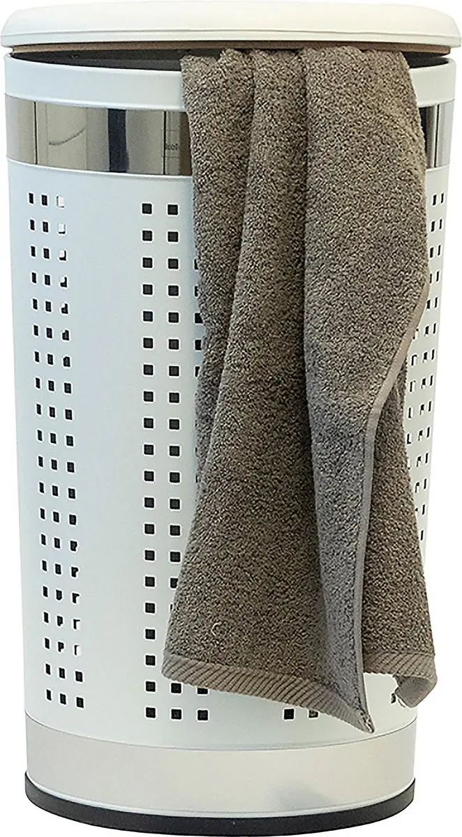 Kela Wasmand met Zitdeksel KE-12218170 - 84 liter - Wit