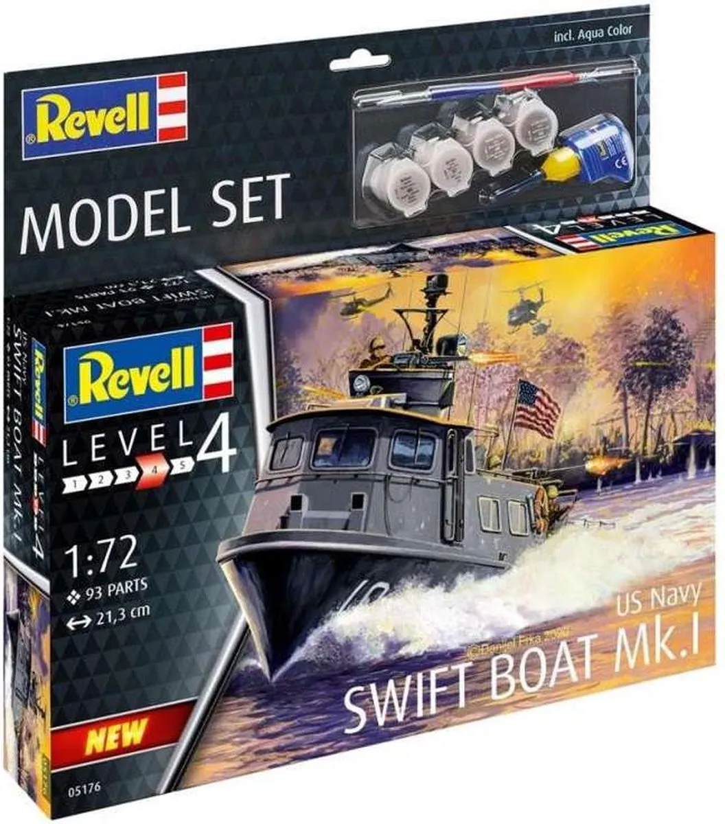Revell 65176 US Navy SWIFT BOAT Mk.I Modelbouwpakket 1:72 - Multi