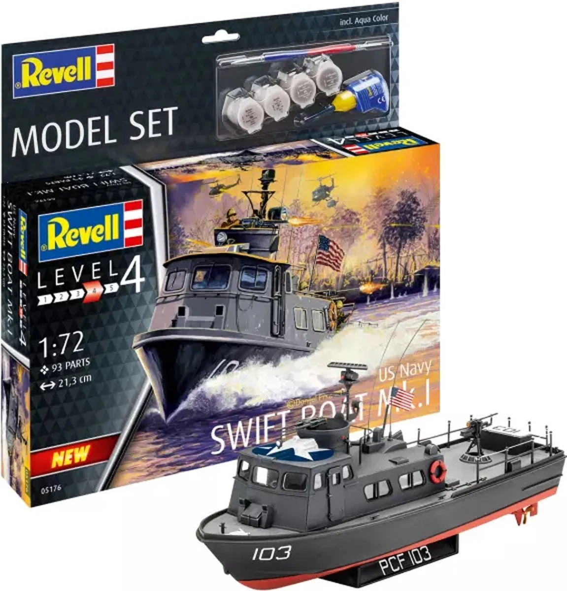 Revell 65176 US Navy SWIFT BOAT Mk.I Modelbouwpakket 1:72 - Multi