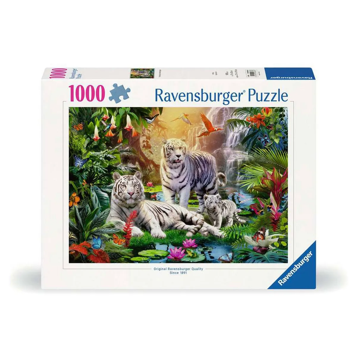 Ravensburger Familie der Weißen Tiger Puzzel 1000 Stuks