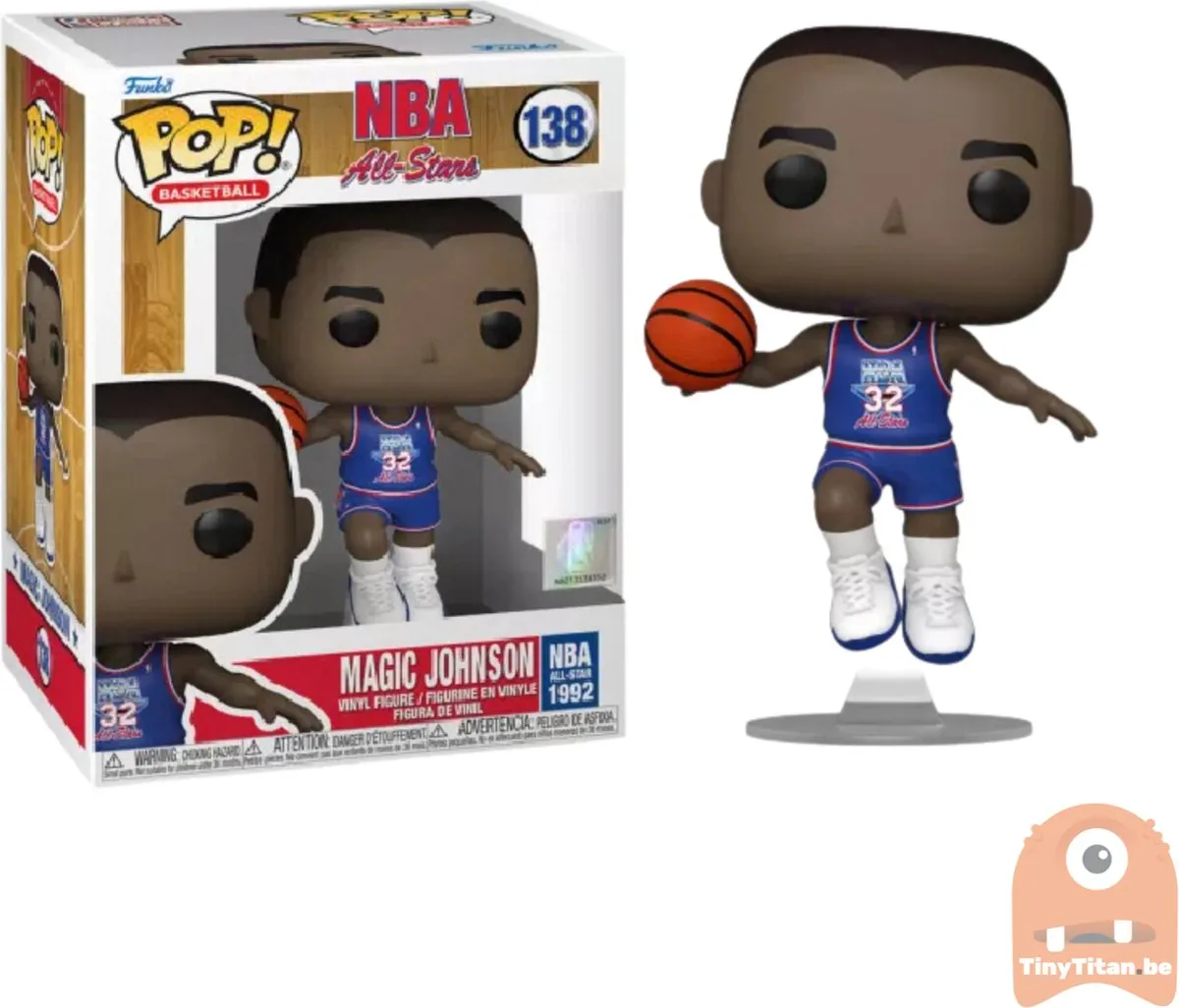 Funko Pop! NBA Magic Johnson Blue All Star Uni 1991