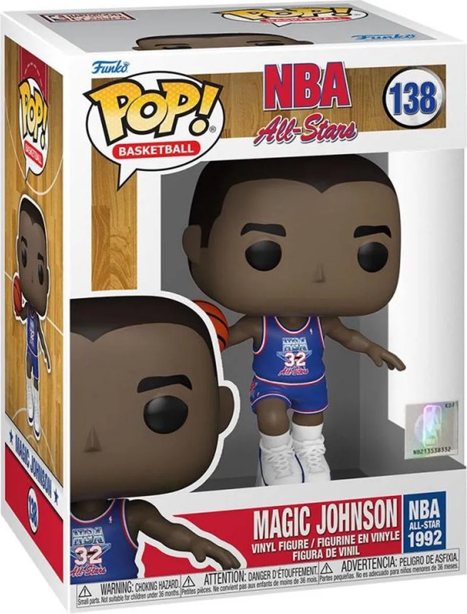 Funko Pop! NBA Magic Johnson Blue All Star Uni 1991