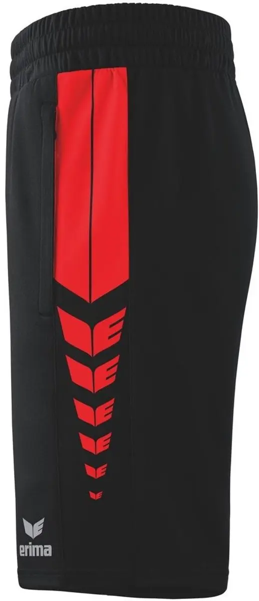 Erima Six Wings Worker Short Heren - Rood/Zwart M - afbeelding 6 van 6