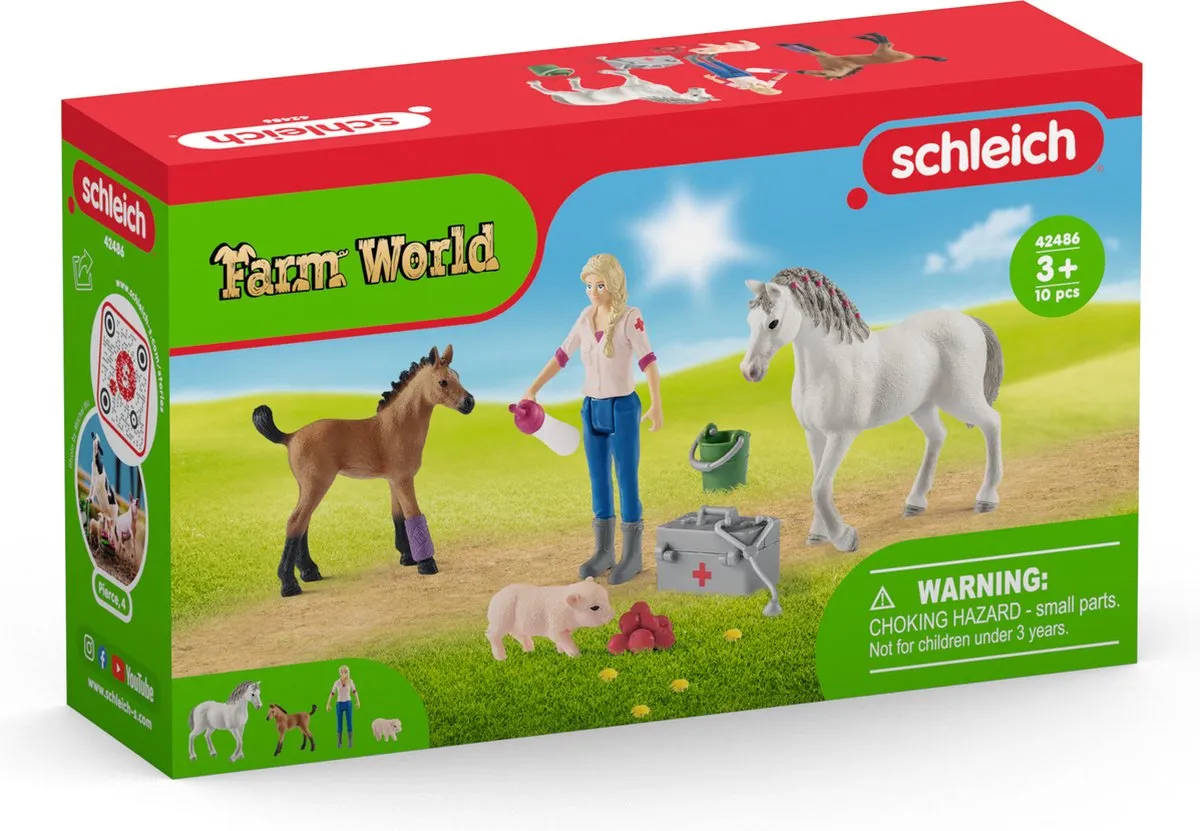 Schleich Farm World Arts Bezoekt Merrie & Veulen 42486