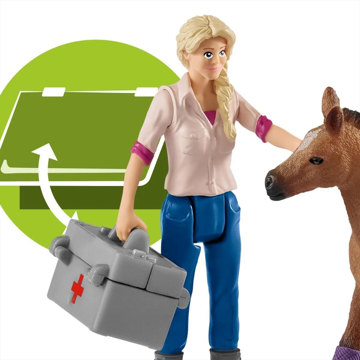 Schleich Farm World Arts Bezoekt Merrie & Veulen 42486