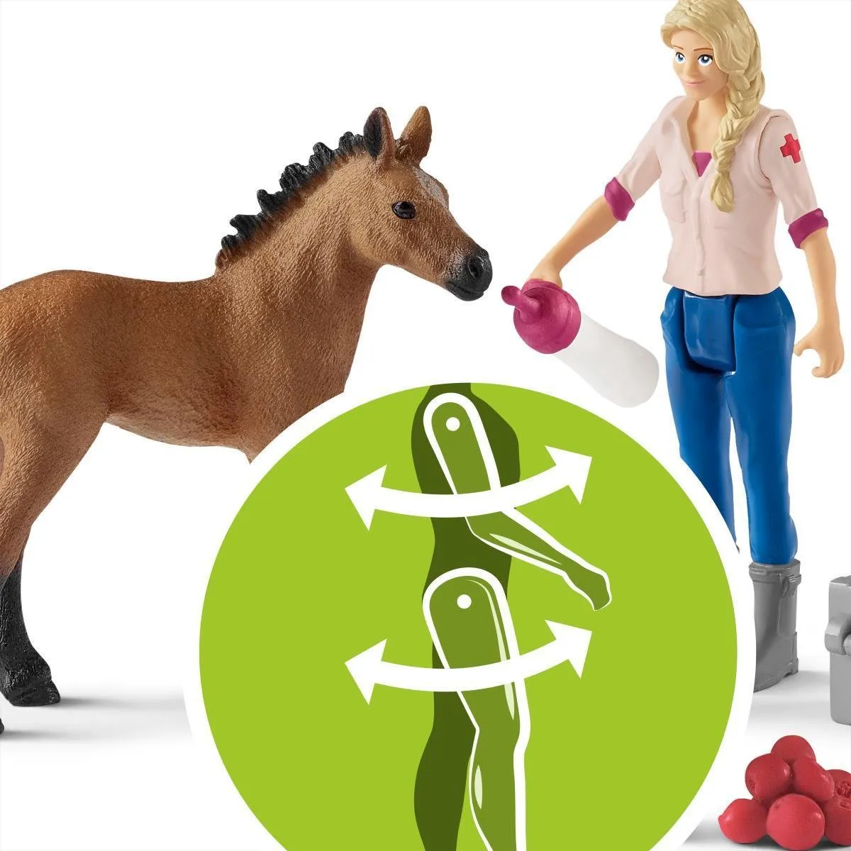 Schleich Farm World Arts Bezoekt Merrie & Veulen 42486