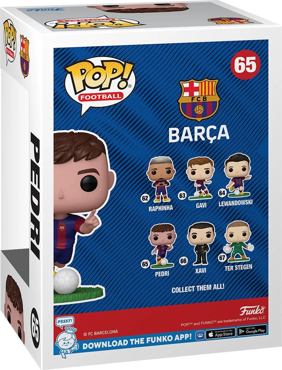 Funko Pop Pedri Barcelona #65 - 9,5 cm