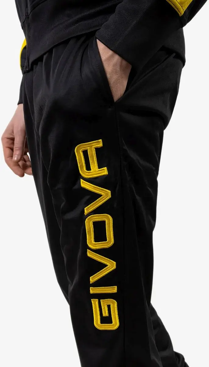 Givova Roma Sportset - Zwart-Geel S