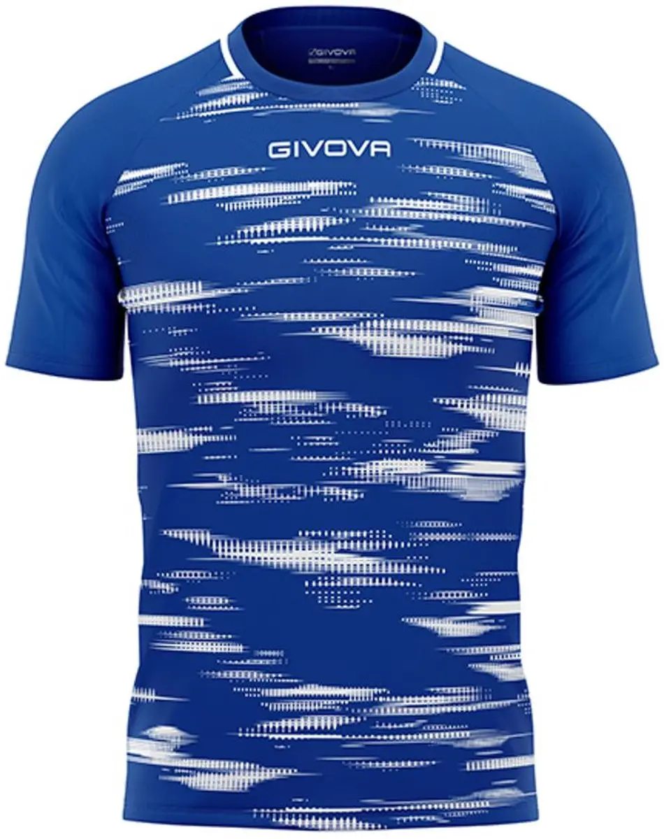Givova Pixel Royal Sportshirt - L - Blauw/Wit