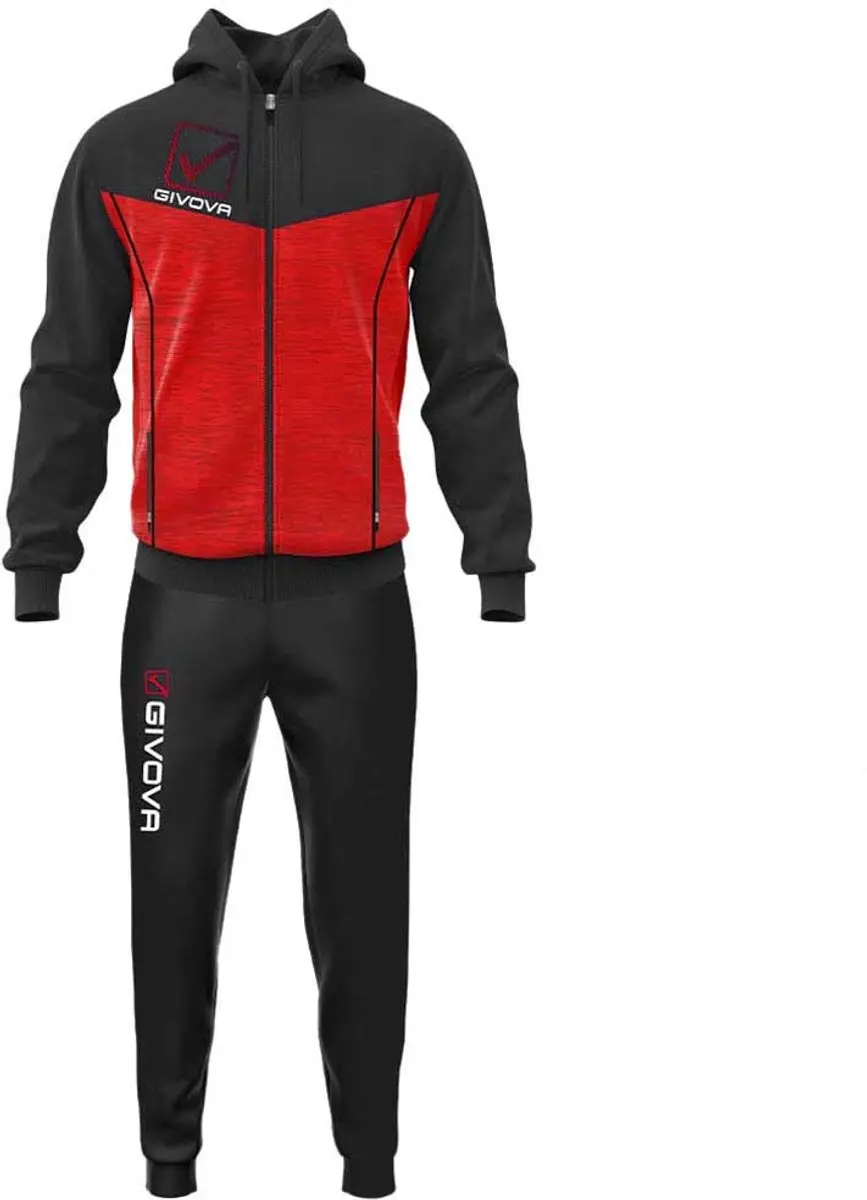 Givova Visa Trainingspak Rood,Zwart M Man
