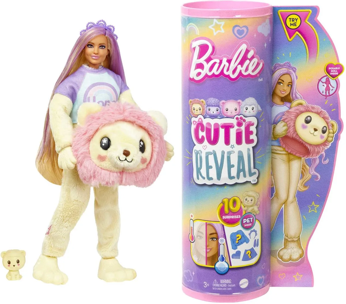 Barbie Cutie Reveal Leeuw Pop