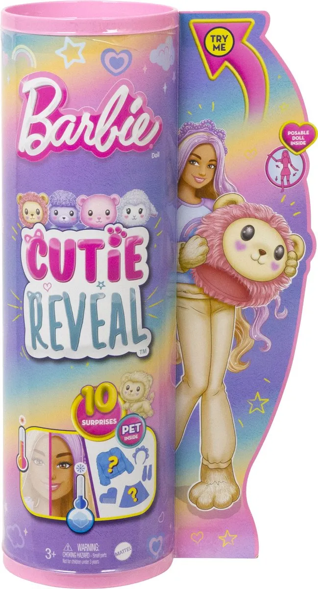 Barbie Cutie Reveal Leeuw Pop