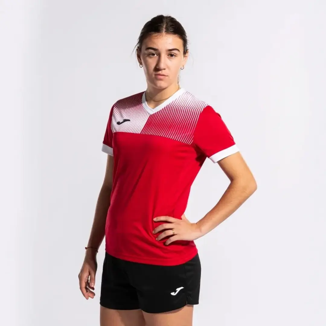 Joma Eco Supernova Dames T-shirt - Rood/Wit - M