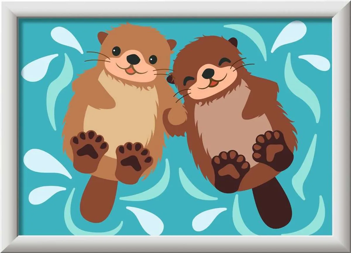 Ravensburger CreArt Otter Love Schilderen op Nummer
