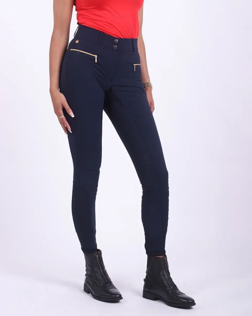 QHP Rijbroek Tara Full Grip Navy