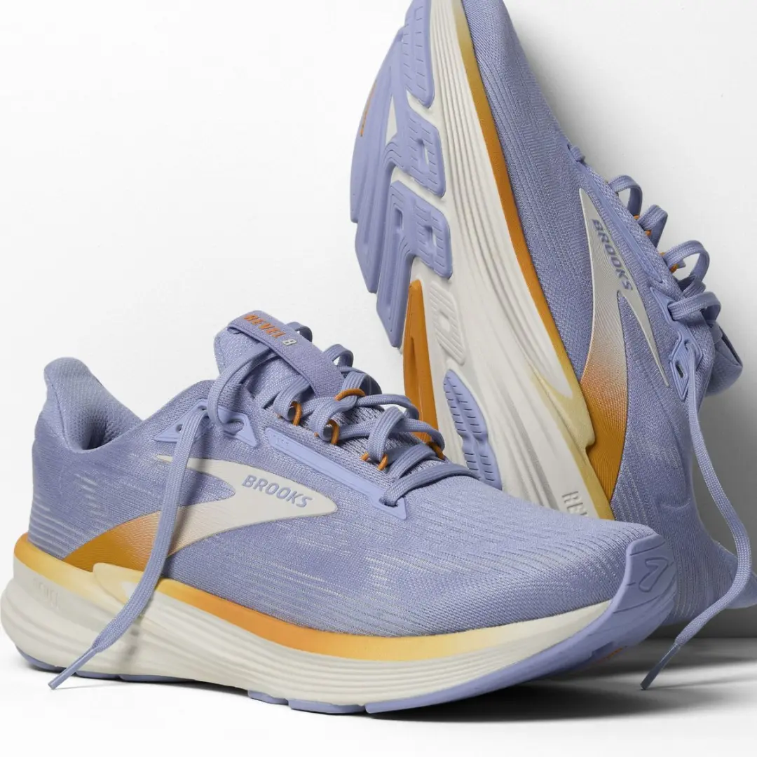 Brooks Revel 8 Hardloopschoenen Dames - 38 - Blauw/ Oranje/Wit - afbeelding 4 van 6