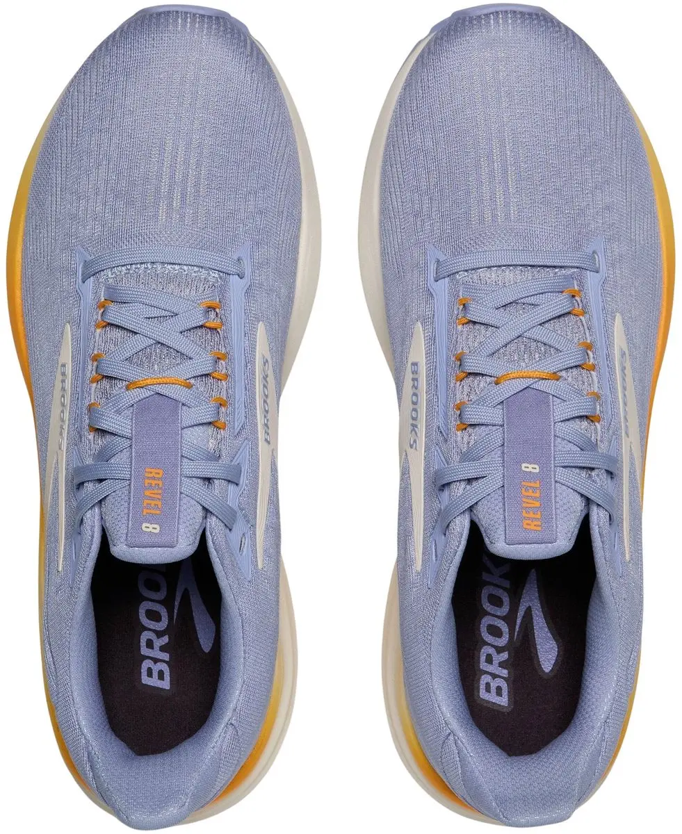 Brooks Revel 8 Hardloopschoenen Dames - 38 - Blauw/ Oranje/Wit - afbeelding 3 van 6