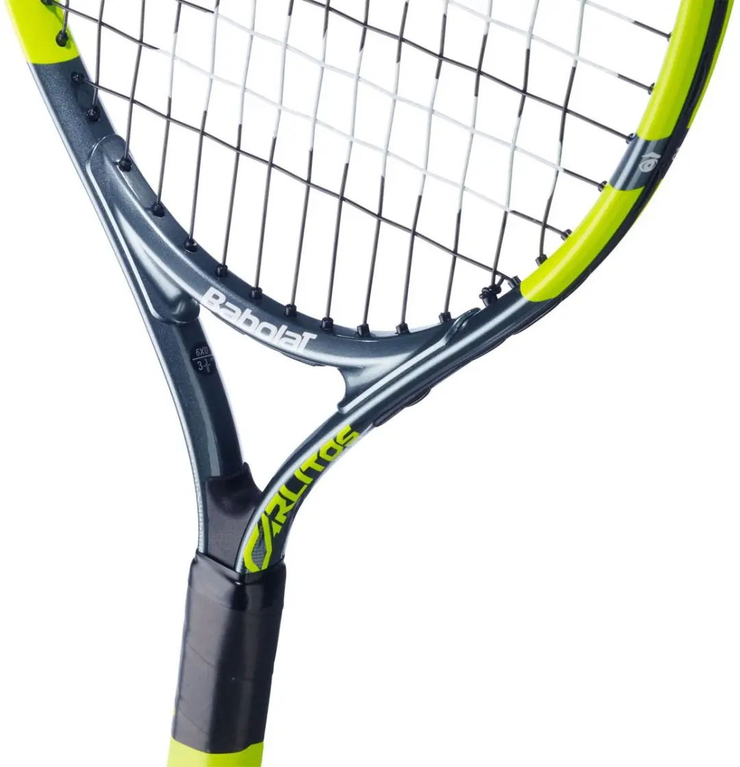 Babolat Carlitos Junior 21 Tennisracket - Grijs/Geel - afbeelding 6 van 6
